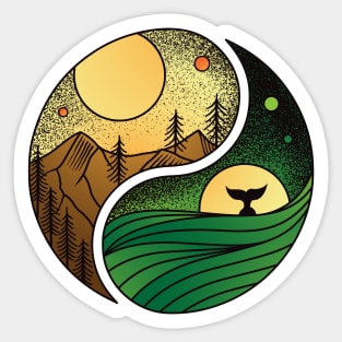 Yin Yang nature Sticker